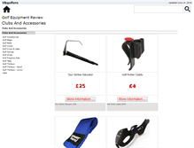 Tablet Screenshot of golf-equipment-review.ukgolfers.com